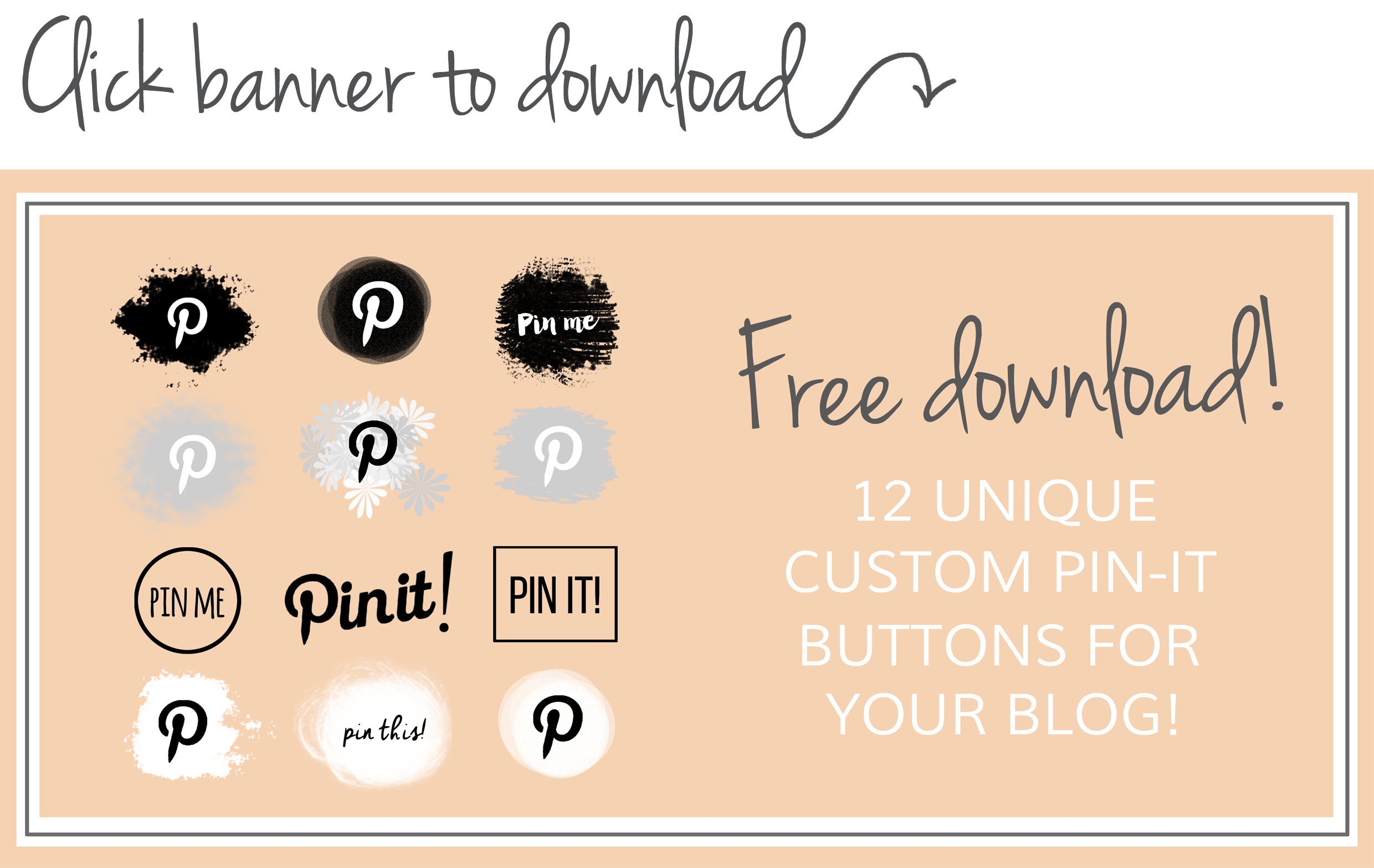 How to add a custom Pinterest pin it button to Squarespace or